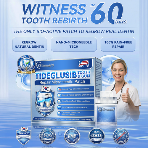 🦷𝐆𝐥𝐢𝐦𝐦𝐞𝐫𝐥𝐲® 🌼Tideglusib flaster s mikroiglama za popravak zubi i desni|Napredne trakice za aktivaciju matičnih stanica (obnavljaju caklinu i dentin, jačaju desni, uklanjaju kamenac i neugodne mirise, zaustavljaju osjetljivost zuba)) 3.0