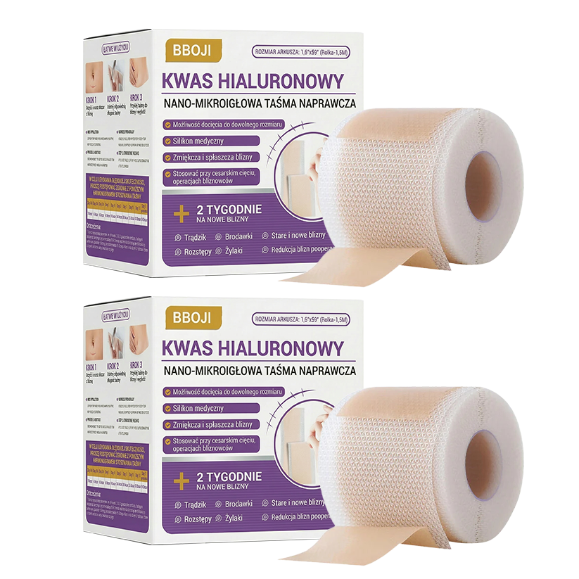 ✅Oficjalny sklep | BBOJI® kwas hialuronowy nano-mikroigłowa taśma naprawcza 🏥(leczenie starych i nowych blizn, redukcja blizn pooperacyjnych, rozstępów, bliznowców, trądziku, oparzeń, brodawek, zmian skórnych oraz żylaków)